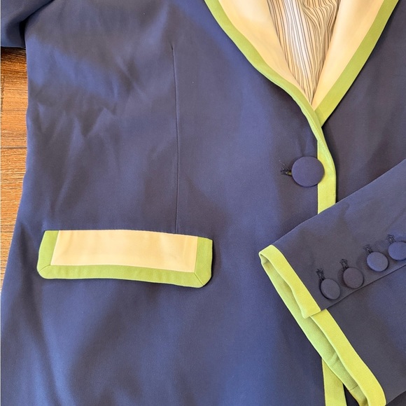 Anthropologie Maeve Colorblock Blazer
color Navy  Size XL - Picture 7 of 8